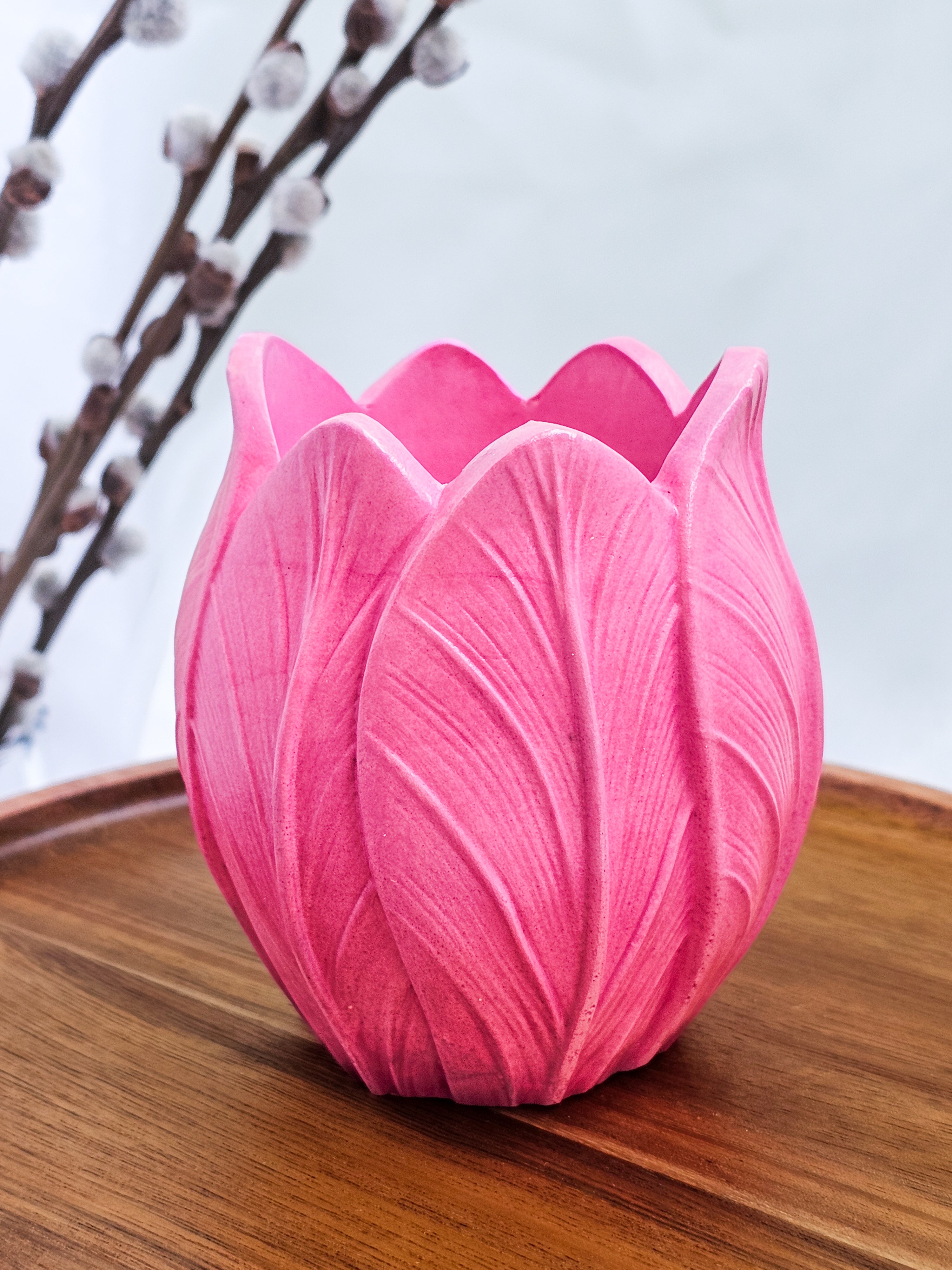 Lalea- recipient gol din praf ceramic